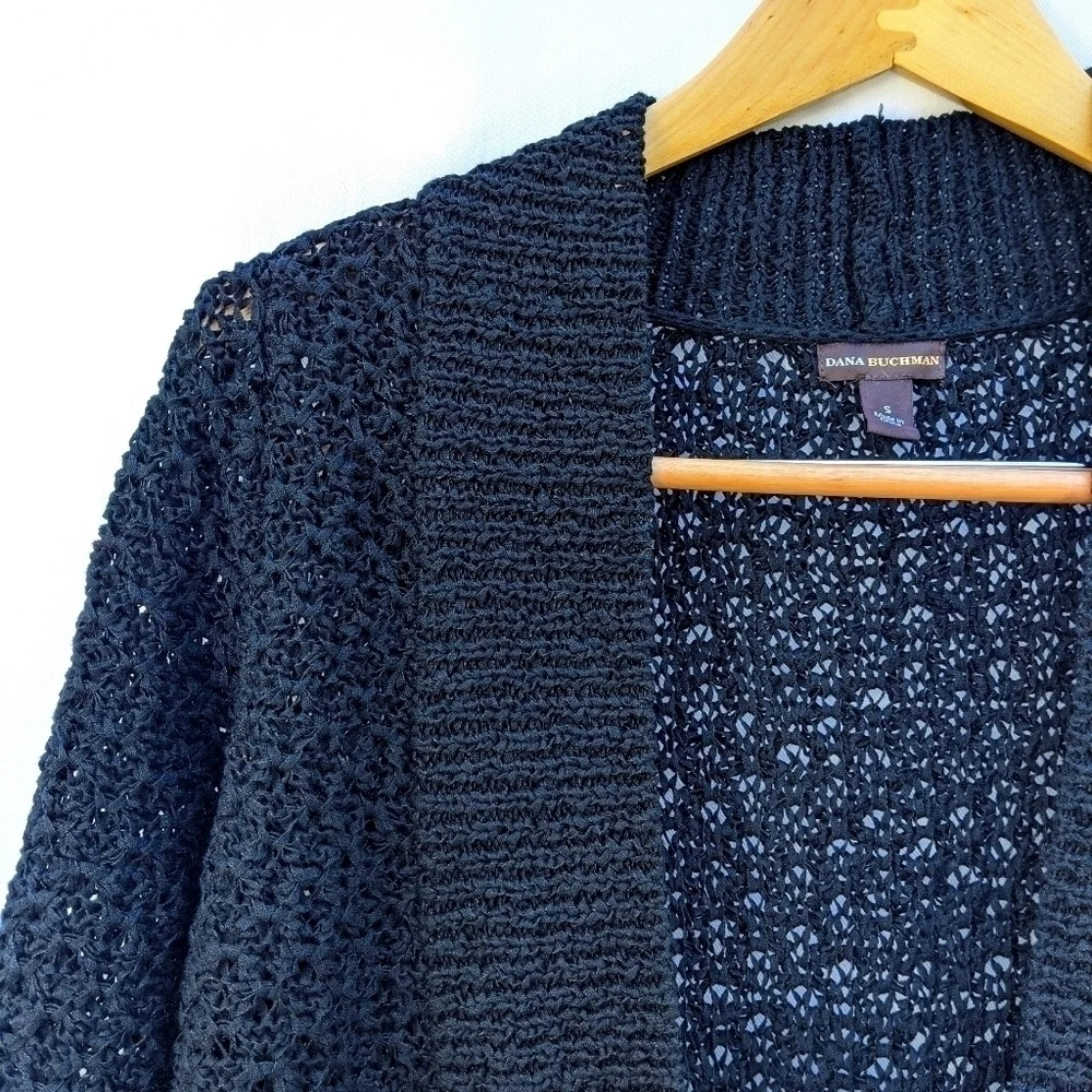 Dana Buchman Loose Knit Open-front Sweater Cardigan, Business Casual, Size Small